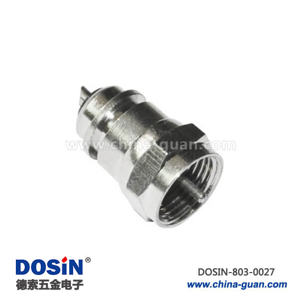 803-0027 f型視頻連接器直式公頭 RF同軸接線