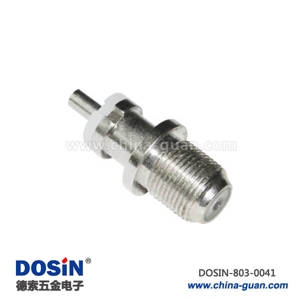 803-0041 f頭射頻同軸連接器 直式母頭穿墻接線