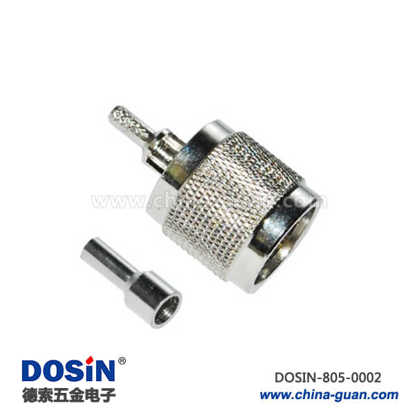 同軸電纜rg58 n型射頻連接器直式壓接公頭RG59_RG6_RG174_RG213 同軸電纜rg58 n型射頻連接器直式壓接公頭RG59_RG6_RG174_RG213