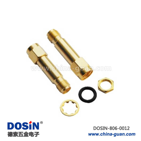 sma連接器 連接器同軸射頻穿墻式母頭轉接反極公頭 sma連接器 連接器同軸射頻穿墻式母頭轉接反極公頭