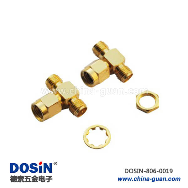 sma連接器 連接轉接頭公頭轉接sma雙頭穿墻式母頭 sma連接器 連接轉接頭公頭轉接sma雙頭穿墻式母頭