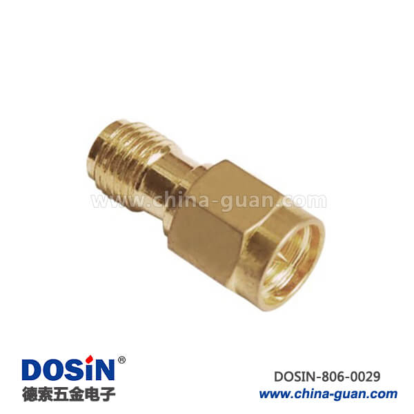 同軸連接器東莞直式鍍金sma公頭轉sma母頭 同軸連接器東莞直式鍍金sma公頭轉sma母頭