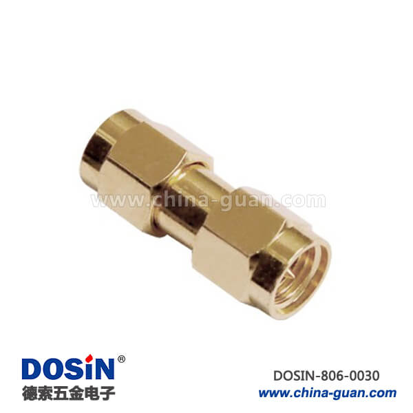 連接器公頭sma轉sma公頭RF射頻同軸直式鍍金頭 連接器公頭sma轉sma公頭RF射頻同軸直式鍍金頭
