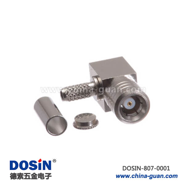 smb 連接器射頻同軸彎頭公頭壓接式同軸線纜 smb 連接器射頻同軸彎頭公頭壓接式同軸線纜