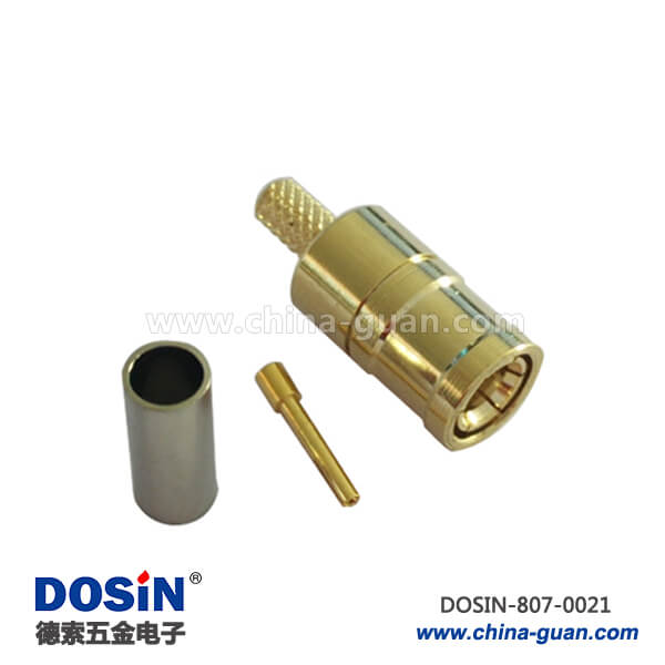smb射頻連接器鍍金直式焊接公頭同軸線纜 smb射頻連接器鍍金直式焊接公頭同軸線纜