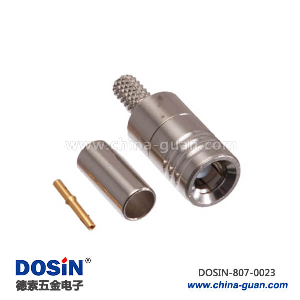 專業(yè)射頻同軸連接器直式公頭壓接smb同軸線纜 專業(yè)射頻同軸連接器直式公頭壓接smb同軸線纜