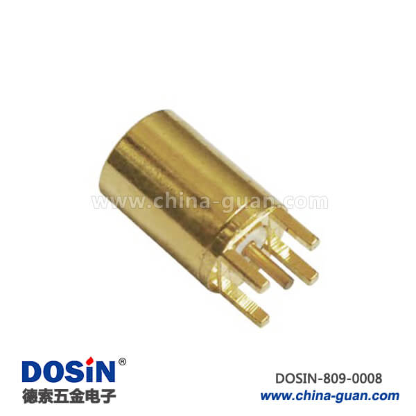 射頻同軸插座mmcx直式圓形母頭4腳邊緣卡板 射頻同軸插座mmcx直式圓形母頭4腳邊緣卡板