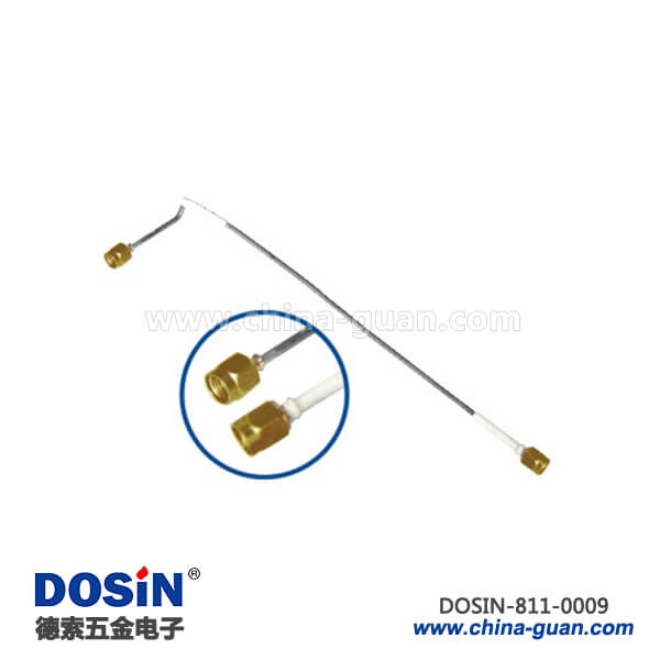 811-0009 sma公頭semi-rigid射頻同軸線材接sma公頭