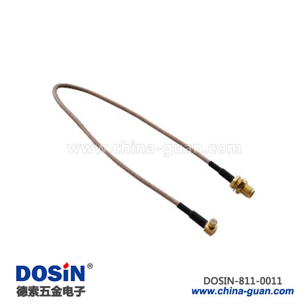 811-0011 sma母頭rg178/316射頻同軸線材接mcx公頭