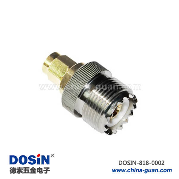 818-0002 sma轉接頭公頭轉UHF母頭