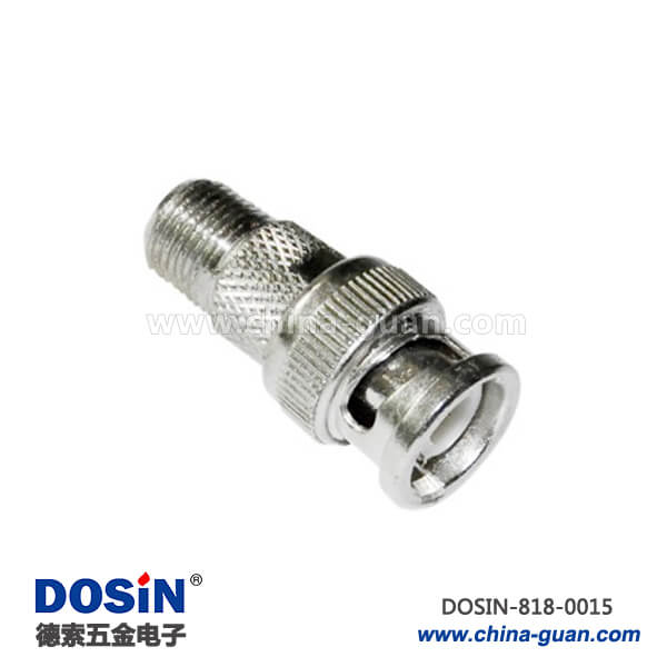 818-0015 bnc轉(zhuǎn)f連接器 bnc公頭轉(zhuǎn)f母頭