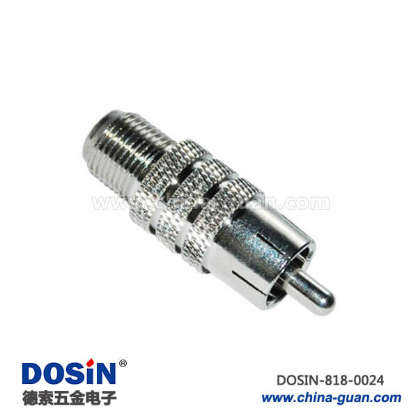 818-0024 有線(xiàn)電視 f頭母頭轉(zhuǎn)RCA公頭