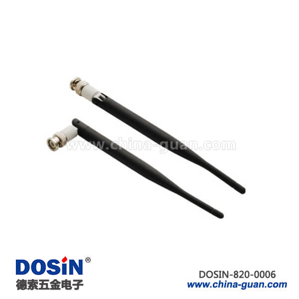 820-0006 無線CDMA外置天線黑色橡膠外殼接bnc插頭