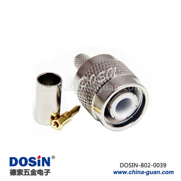 802-0039 tnc射頻連接器廠家批發(fā)公頭直式壓接接線