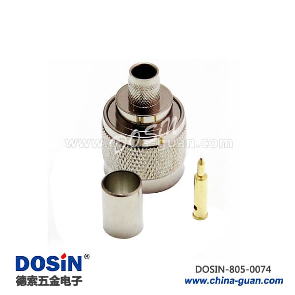 805-0074 n型公頭射頻連接器直式壓接同軸線纜