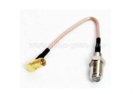 rg179同軸電纜SMB鍍金公頭接F直式母頭