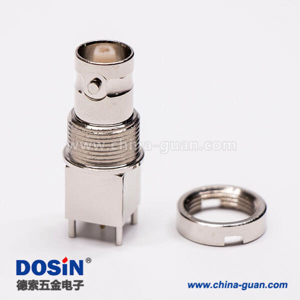 DOSIN-801-0228-2 BNC接頭母頭直插PCB板穿墻安裝連接器