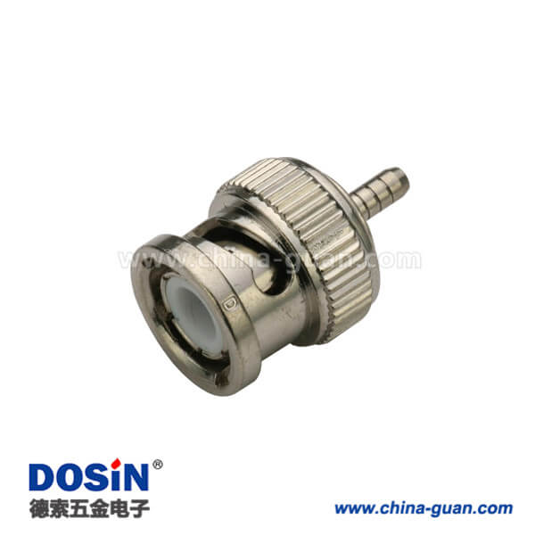 DOSIN-801-1005 bnc 焊接直式公頭鋅合金同軸射頻電纜連接器