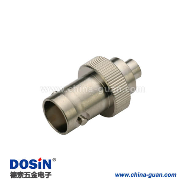 DOSIN-801-1007 BNC直式射頻同軸 50歐姆 鋅合金母頭 電纜連接器