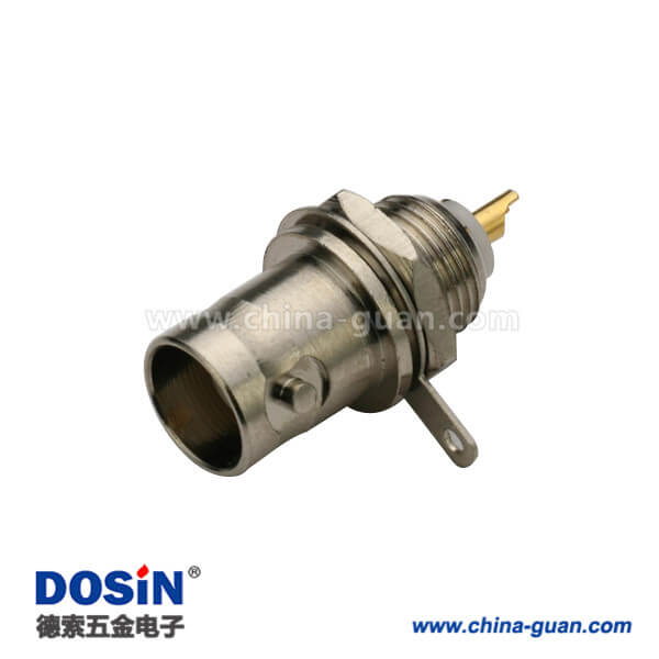 DOSIN-801-1023 BNC穿墻母頭50歐姆鋅合金射頻同軸連接器