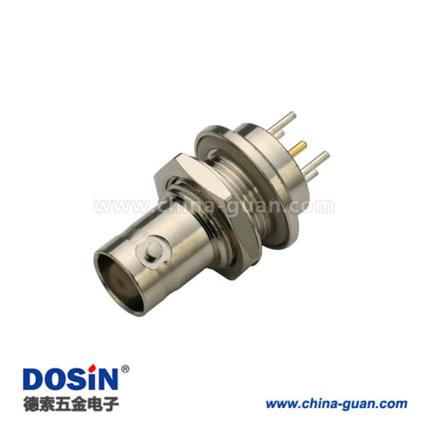 DOSIN-801-1025 BNC直式穿墻射頻同軸直式母頭連接器