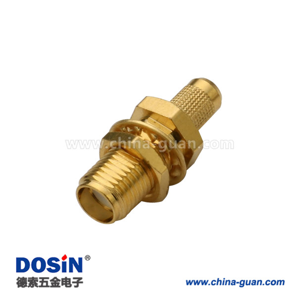 DOSIN-806-1018 sma反極性插座直式穿墻同軸線纜RG400