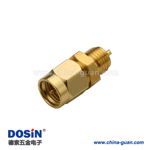 DOSIN-806-1050 SMA鍍金直式穿墻公頭連接器面板安裝有線電視頭