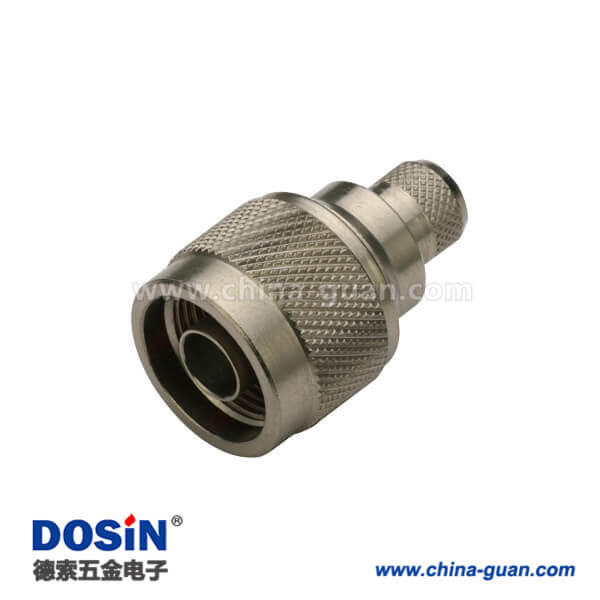 DOSIN-805-1006 N型直式壓接式連接線LMR400,RG393專業(yè)射頻同軸連接器