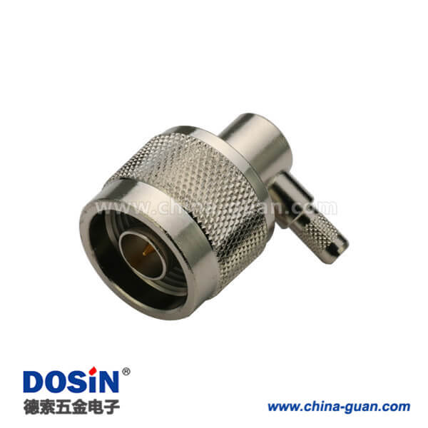 DOSIN-805-1018 N型連接器同軸線纜RG316D/S彎式壓接公頭