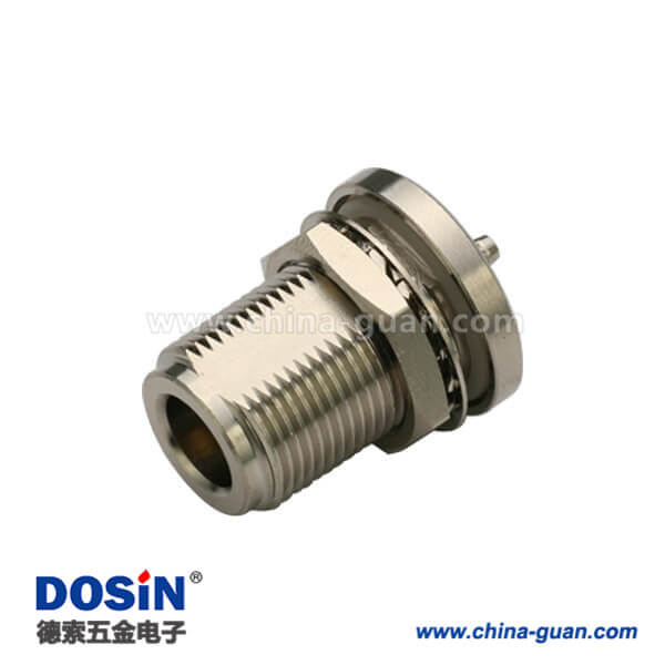 DOSIN-805-1030 N頭母頭直式穿墻防水 接同軸電纜RG316