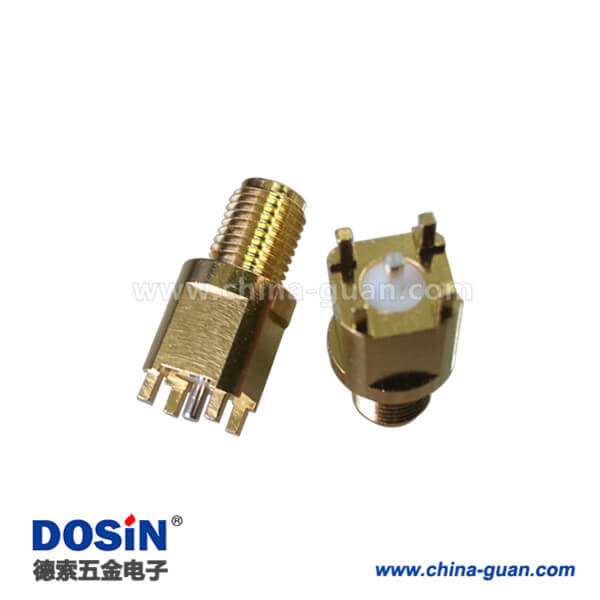 DOSIN-806-1079 SMA接頭直式隔板SMApcb連接器母頭