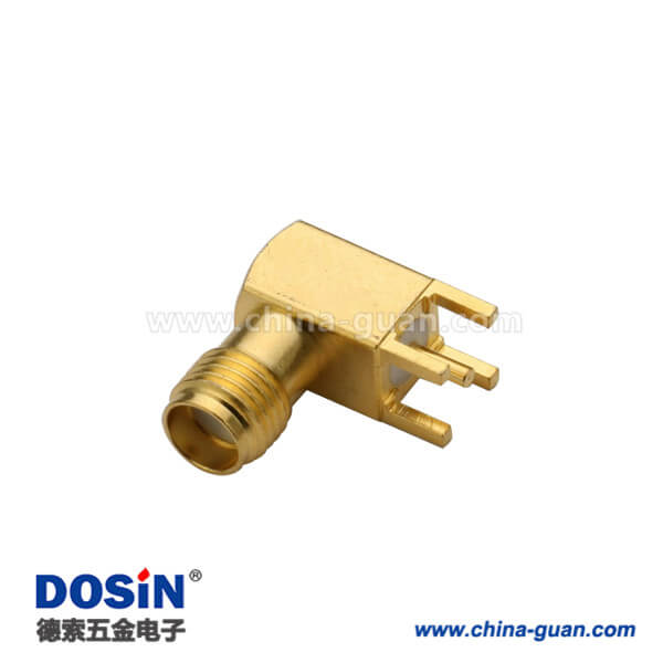 DOSIN-806-1084 SMA連接器90度母頭接pcb板插座