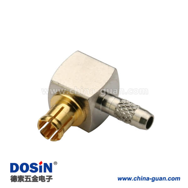 DOSIN-809-1001 mcx彎式公頭射頻同軸連接器音頻光纖連接線RG179