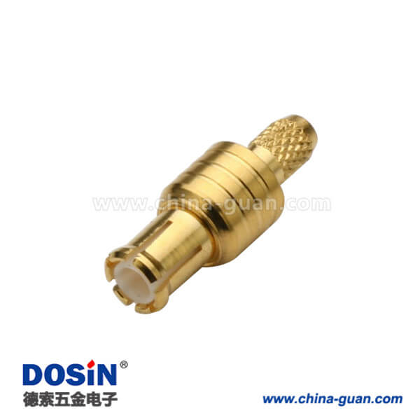 DOSIN-809-1009 mcx壓接式直式公頭連接器接同軸電纜視頻線RG316S,174,188