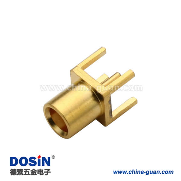DOSIN-809-1027 mcx連接器母頭鍍金直式PCB板端有線電視天線接頭