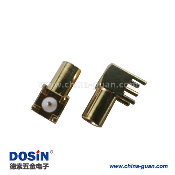 DOSIN-809-1030 mcxPCB板端母頭彎式插板電視線連接頭