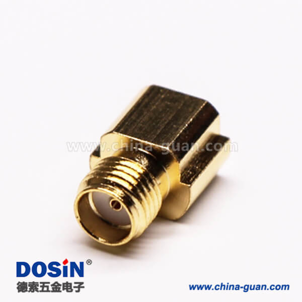 3 SMA母座直式沉板式接PCB板鍍金