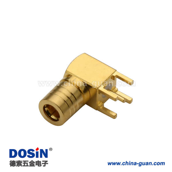 626-0236 彎插smb公頭接pcb板連接器鍍金