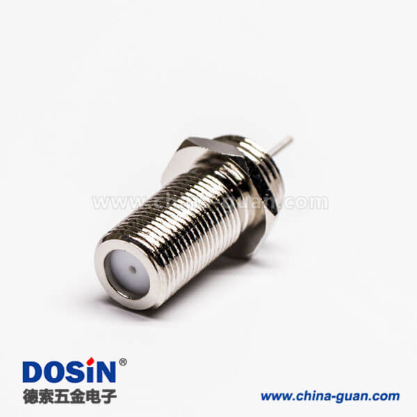 DOSIN-803-0334 F頭連接器母頭插座直式穿墻面板安裝