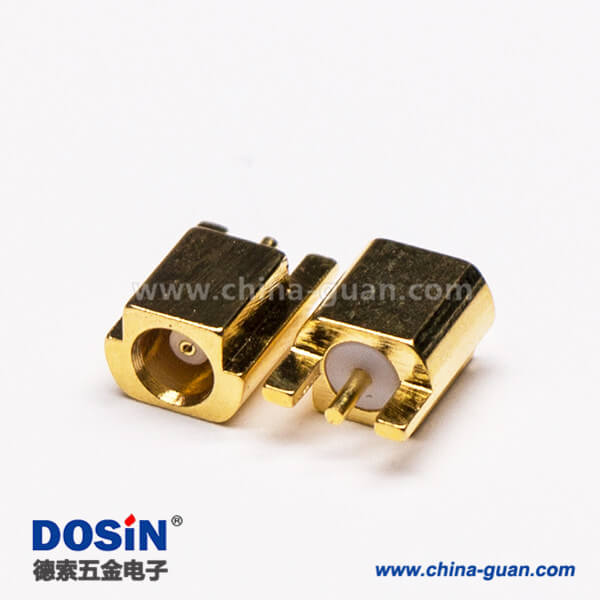 1-2 貼片mcx射頻接頭母頭直式鍍金接PCB板