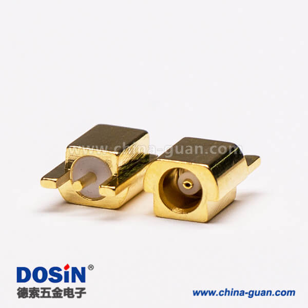 1-4 貼片mcx射頻接頭母頭直式鍍金接PCB板