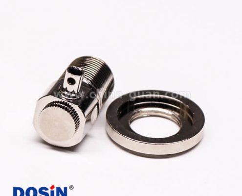 10-1 uhf彎式接頭母頭前鎖板端穿墻UHF-SL16-KW33