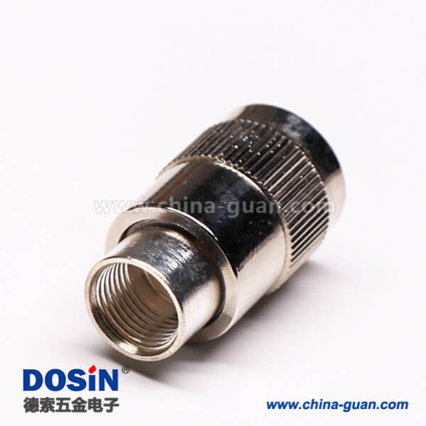 14-1 uhf公頭同軸線纜螺母鎖緊帶滾花紋