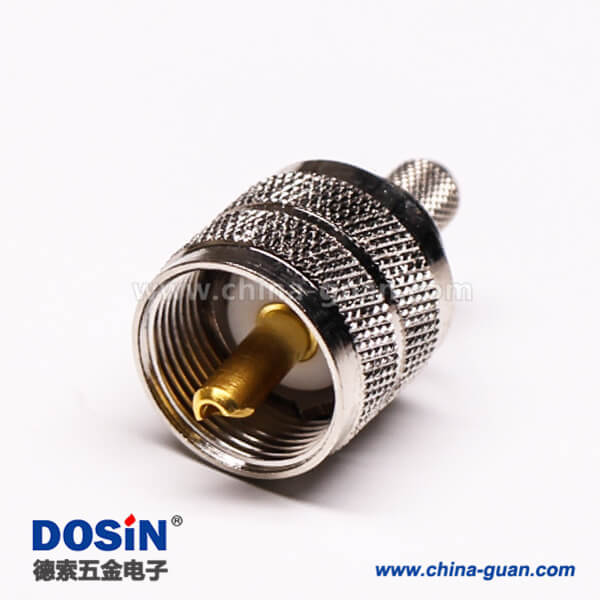 16 uhf型射頻同軸連接器直式公頭UHF-C-4