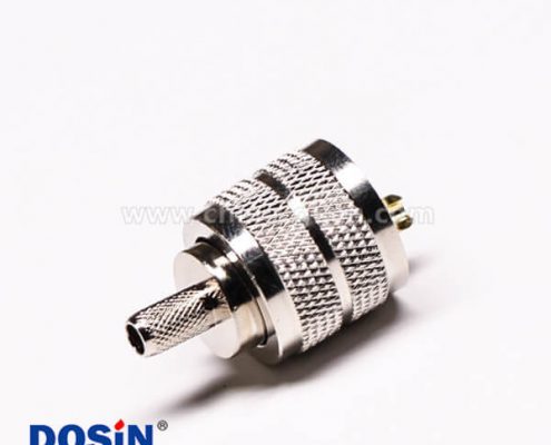 2-1 uhf連接器公頭直式壓接式UHF-C-J5接線