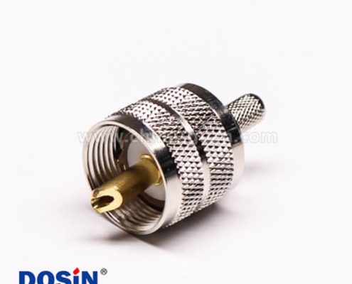 2 uhf連接器公頭直式壓接式UHF-C-J5接線