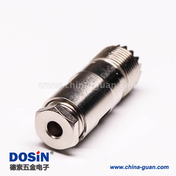 20-1 uhf同軸線纜UHF-K5直式母頭螺母鎖緊