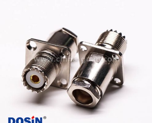 23-4 uhf母頭法蘭安裝UHF-KF7直式接面板