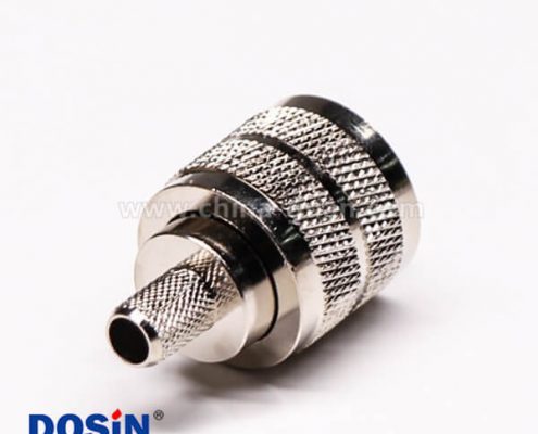 24-1 uhf型射頻同軸連接器公頭壓接針鍍銀直式線端