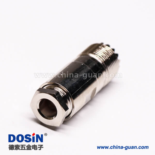 26-1 uhf同軸連接器UHF-K27直式螺母鎖緊接線